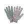 Garden gloves, x/b, knitting grade 10, 5 threads, size 9, with PVC points, gray, Greengo