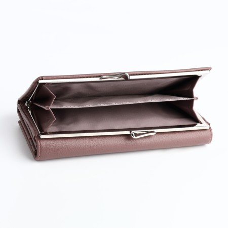 Women's wallet on a magnet, powder color-3