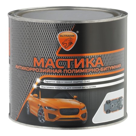 Polymer-Bitumer mastic Eltrans, tin bank, 2.4 liters