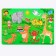 Stencil for kids "funny animals" with coloring