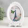 Photo frame plastic 13x18 cm "Tenderness of roses" white 16.5x24 cm