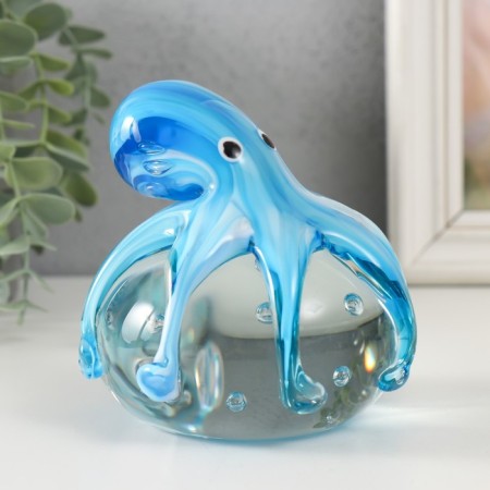 Souvenir glass "Osminog on the bubble" under the Muranian glass 10x10x9 cm-3