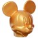 Mickey Mickey Mouse, Gypsum, 16x14x13 cm, Golden, Disney