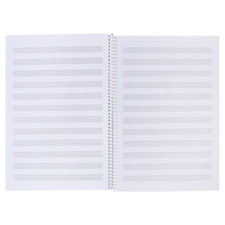 Note for notes A4 24 sheets, on the crest "Music for the Soul", the cover coated cardboard, reference information, block 80 g/m2-3