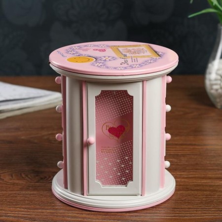 Casket Musical Mechanical Round 17x15 cm-5