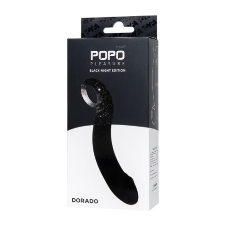 Anal stimulator Pleasure Dorado, waterproof, silicone, black, 18 cm, 3.5 cm-7