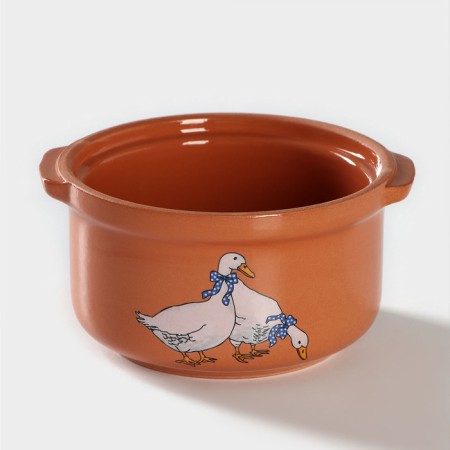 Social-sized pot "Geese", 400 ml-2
