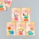 Cardboard "Flowers 10" set 10 pcs (5 types) 4x6 cm