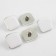 A set of buttons on the leg, 18 × 18 mm, 5 pcs, white/silver color