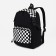 School backpack from textiles, 5 pockets, black color
