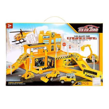 Parking "Construction of a building", 4 cars + 1 helicopter-3