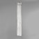 Metal zipper, No. 3, non -proceeding, automatic lock, 60 cm, white/nickel color