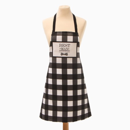 Kit. Set 3 Ave. "Best Man Black" apron 70x60 cm, g. 20x20 cm, canvases 35x60cm-7