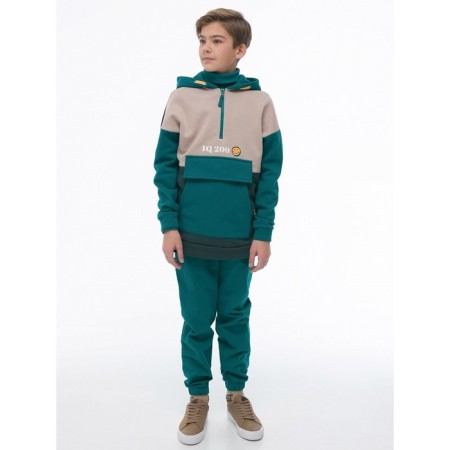 Hoody for the boy Pelican, height 116 cm, green color-10