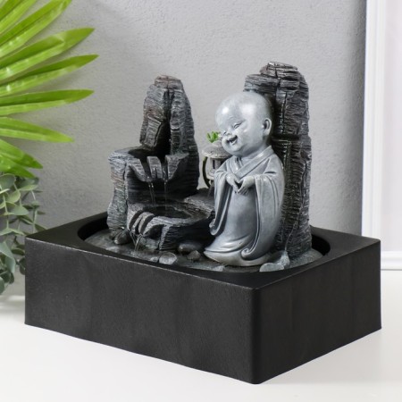 The desktop fountain from the network, the backlight "Little Hoste in the Stone City" 29x21x27 cm-2