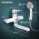 Bath mixer Zein Z2746, pour 15 cm, 35 mm cartridge, with shower, white