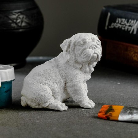 Figure for coloring "Bulldog" 7x7x5cm
