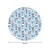 The tablecloth "New Year's balls", round, Saten, d = 150 cm