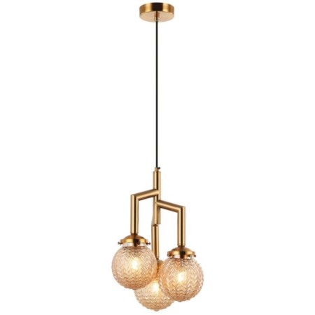 Suspendor Grozde 3xe27 40W, size 35x35x48.5-150 cm, bronze color