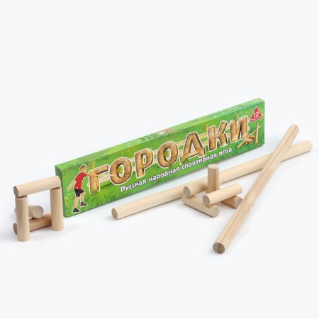 Sports game "Towns" in a box (wood, 12 elements, 15 figures)