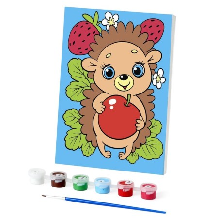 Picture on numbers for children "Funny Hedgehog", 21 x 15 cm-4