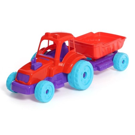 Tractor "Farmer", with a trailer, mix-5