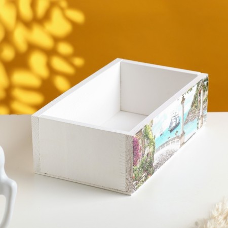 Kashpo Floristic wooden "Provence No. 6" 24.5x14.5x8 cm-1