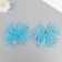 Decor for creativity "Bant from Thatina" Blue, 9 cm (set 2 pcs)