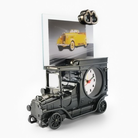 Clock - desktop an alarm clock with a photo frame, di -6 cm dial, 15 x 10 cm, aa-3