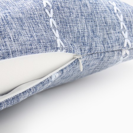 Pillowcase decorative Ethel pigtail color blue, 45x45 cm polyester-4