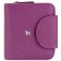 A button wallet, department for bills/maps (8)/coins, purple color 10x10.5x3.5cm