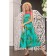 Sarafan female, size 42, turquoise color