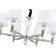 Suspended lamp 3x60W E27, size 56x56x82 cm