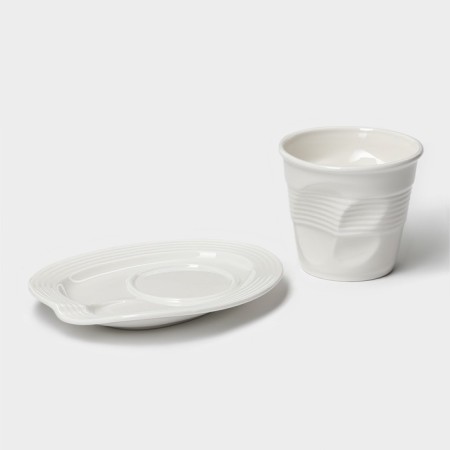 Tea couple Magistro "Blanche" circle 300 ml, white color-3