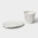 Tea couple Magistro "Blanche" circle 300 ml, white color