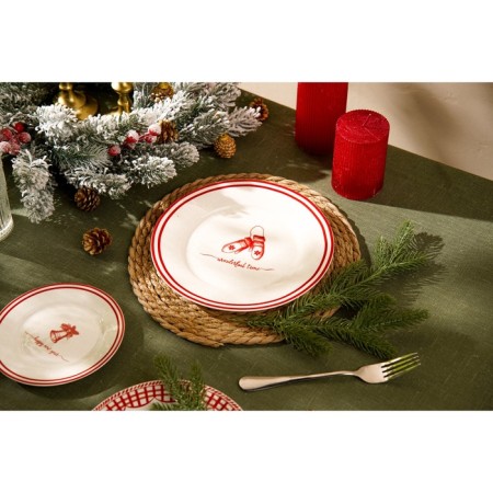 New Year's plate SL Home "Great Time", d = 23 cm, dining, porcelain-8