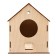 Wooden birdhouse - bird feeder, closed