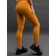 Sports women's leggings, size l, amber color