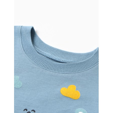 Longslit for a boy, indigo color, height 74 cm-1