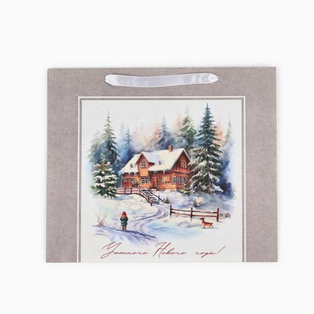 Craft vertical “Winter Forest” package, m 26 x 30 x 9 cm 9564906, New Year-4
