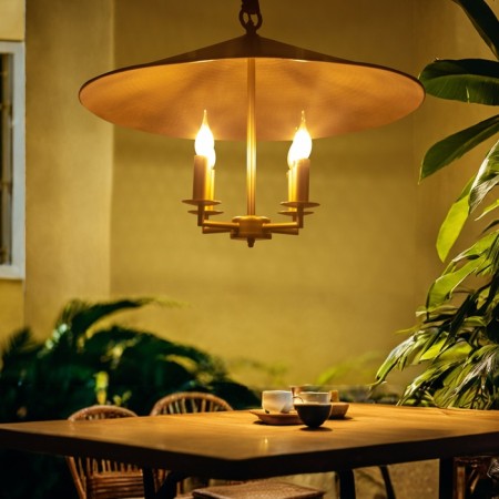 Ceiling light "Shindler" Bronze 4x40W, E27, 76x76x49 cm