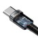 Cable Baseus, Type-C-Type-C, 5A, 100W, 2 m, gray+black