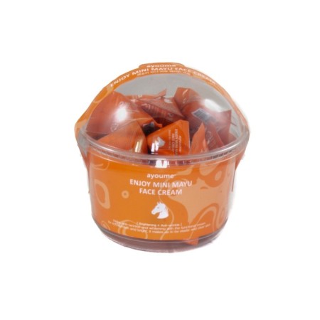 Facial cream Ayoume Enjoy Mini Mayu Face Cream, with horse fat, 3 g, 30 pcs-1