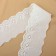 Lace embroidery, 65 mm × 13 ± 1 m, white color