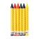 Pencils wax 6 colors, 93x 8 mm, calligrata, in a cardboard box