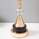Martha table lamp E27 40W Black-gold 22x22x40 cm Risalux