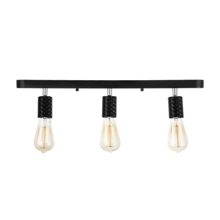 Ceiling lamp "Skin" 3he27 40W black 30x6x16cm-4