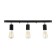 Ceiling lamp "Skin" 3he27 40W black 30x6x16cm