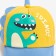 Ketka Children's Minaku "Dinosaurus", Rr. 46-50, col. yellow