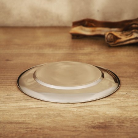 Desser plate made of stainless steel, d = 22, 450 ml-2